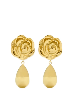 Magda Butrym rose teardrop earrings - Gold