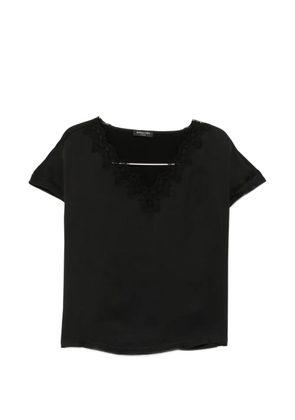 Margittes V-neck blouse - Black