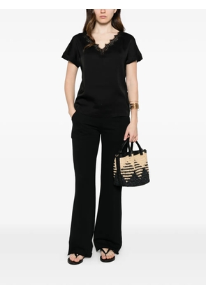 Margittes V-neck blouse - Black