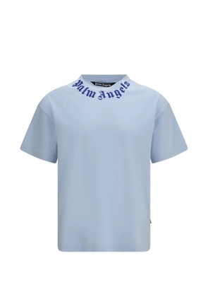 Palm Angels logo-print T-shirt - Blue