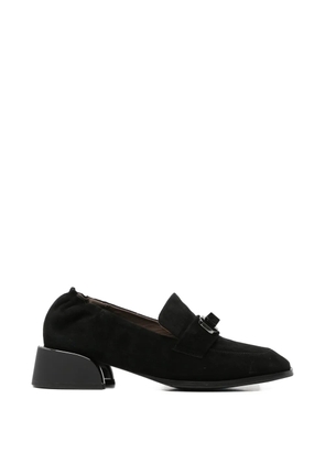 LINDA BAUMANN buckle-detail block-heel loafers - Black
