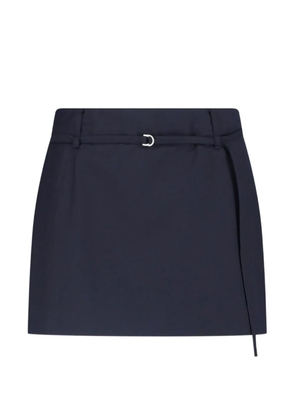 DUNST belted mini skirt - Blue