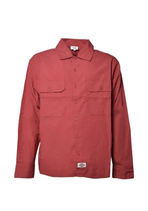 DICKIES logo-patch chest-pocket shirt - Red