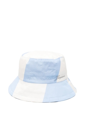 Jacquemus Le Bob Baluchon striped bucket hat - Blue