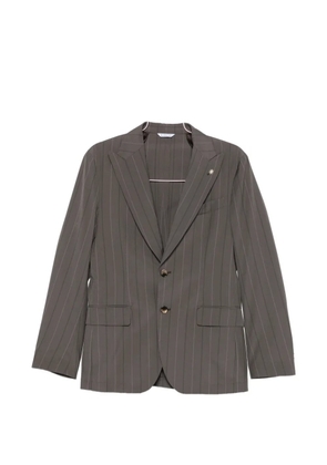 Manuel Ritz pinstripe single-breasted suit - Brown