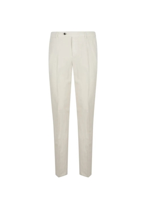 PT Torino Style pressed-crease elasticated-waistband trousers - Neutrals