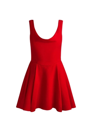 alice + olivia Estrella cowl-neck dress - Red
