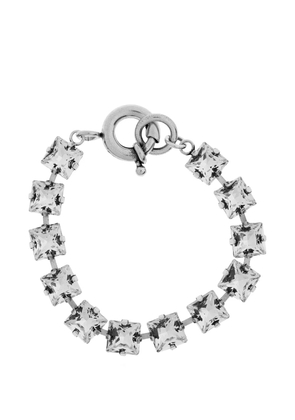 ISABEL MARANT crystal-embellished brass bracelet - Silver