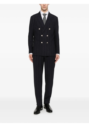 Eleventy pinstripe double-breasted suit - Blue