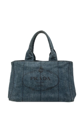 Prada Pre-Owned 2013-2025 Denim Canapa Logo satchel - Blue