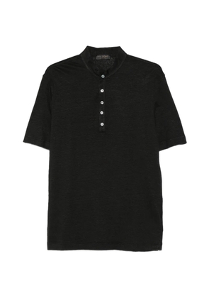 Dell'oglio buttoned short-sleeve shirt - Black