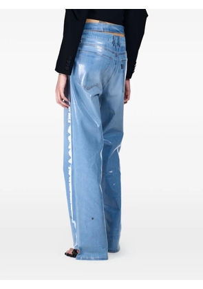 Ottolinger distressed metallic-effect jeans - Blue