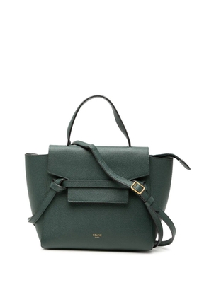 Celine Pre-Owned 2018-2026 Nano Grained Calfskin Belt Bag satchel - Green