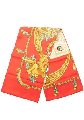 Hermès Pre-Owned 20th Century Hommage A Charles Garnier Silk Scarf 90 scarves - Red