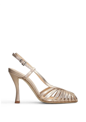 Chantal metallic cage-detail sandals - Gold
