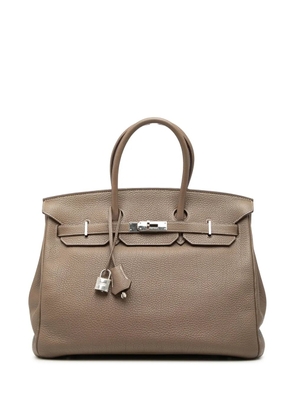Hermès Pre-Owned 2010 Togo Birkin Retourne 35 handbag - Brown