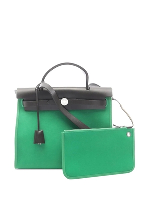 Hermès Pre-Owned 2018 Toile Officier Herbag Zip PM satchel - Green