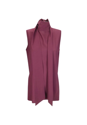 Alberto Biani scarf-detail top - Purple