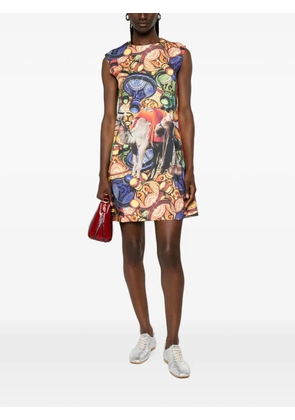 The Artistylist graphic-print A-line dress - Orange