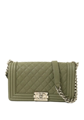 CHANEL Pre-Owned Boy quilted leather shoulder bag - Green