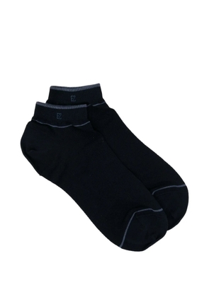 Zegna piqué socks - Blue