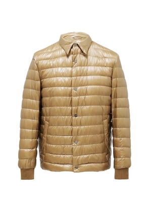 Herno quilted-detail zip-up jacket - Neutrals
