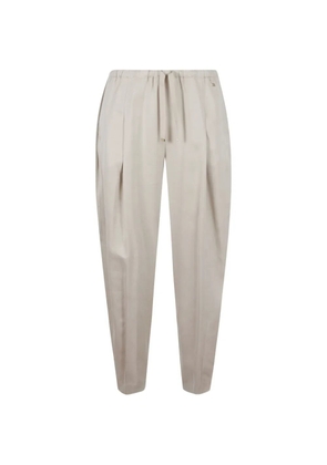 Herno drawstring pleated trousers - Neutrals