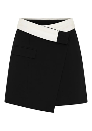 Anna Quan pocket wraparound skirt - Black