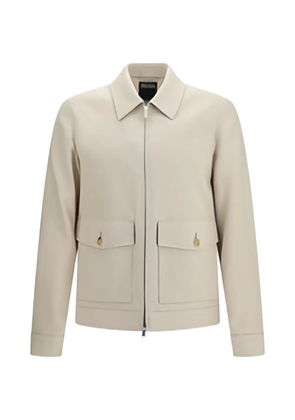 Zegna Oasi flap-pocket zip-up jacket - Neutrals