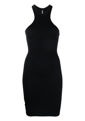 ANDREĀDAMO racer-neck fitted dress - Black