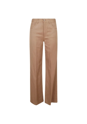 DONDUP logo-plaque wide-leg jeans - Neutrals