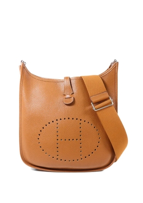 Hermès Pre-Owned PM Evelyne perforated-logo shoulder bag - Brown