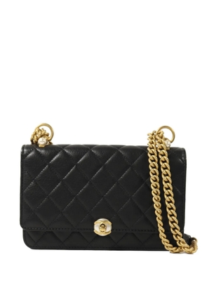 CHANEL Pre-Owned quilted CC-logo shoulder bag - Black