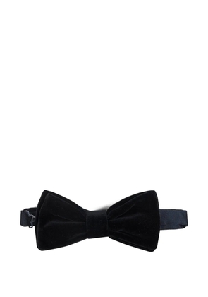 D4.0 pre-tied velvet bow tie - Black