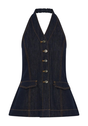 Anna Quan Rhea buttoned top - Blue