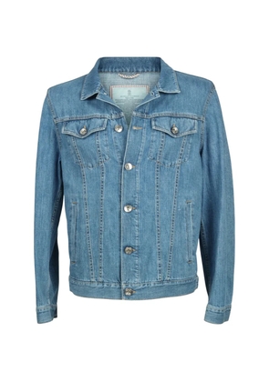 Brunello Cucinelli faded-wash denim jacket - Blue