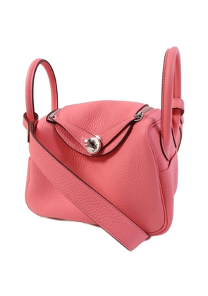 Hermès Pre-Owned Lindy pebbled leather shoulder bag - Pink
