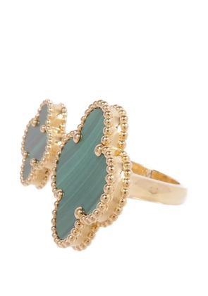 Van Cleef & Arpels Pre-Owned Magic Alhambra malachite ring - Gold