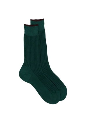 Zegna ribbed socks - Green