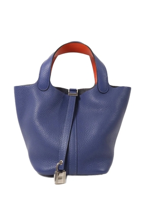 Hermès Pre-Owned PM Picotin Lock leather tote bag - Blue