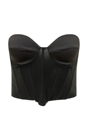 ACTUALEE strapless boned bustier top - Black