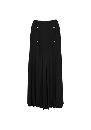 Versus Pre-Owned pleated button-detail skirt - Black