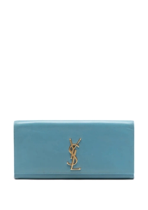Saint Laurent Pre-Owned 2013-2026 Smooth Leather Cassandre clutch bag - Blue