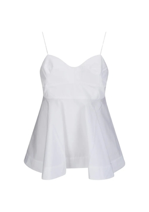 Róhe bustier peplum top - White