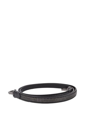 Brunello Cucinelli Monili-embellished bag strap - Black