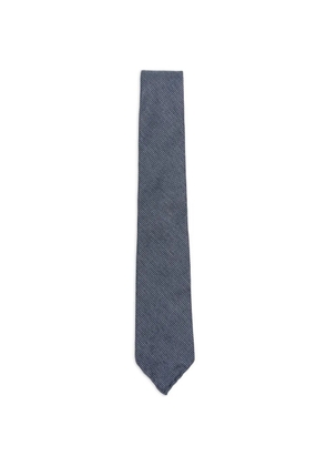 Dell'oglio Martin patterned tie - Blue
