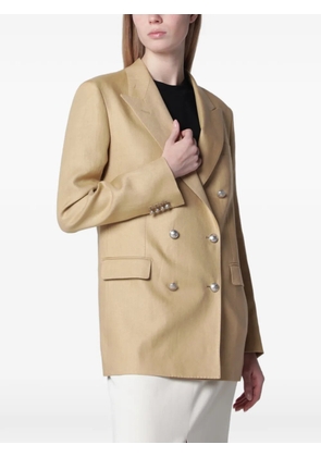 Tagliatore double-breasted peak-lapel blazer - Neutrals