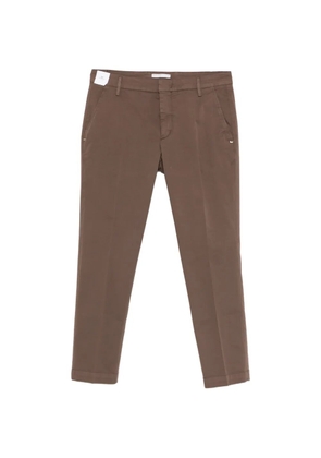 Entre Amis pressed-crease tailored trousers - Brown