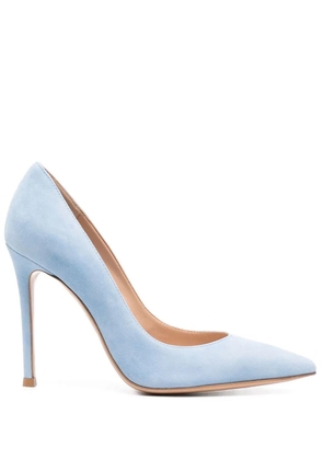 Gianvito Rossi pointed suede pumps - Blue