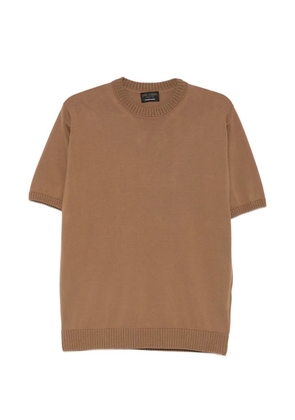 Dell'oglio short-sleeve knitted T-shirt - Brown